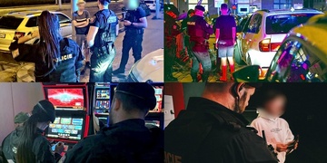 Centrem Plzně se prohnala policejní razie