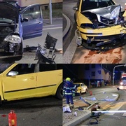 Řetězová nehoda tří vozů