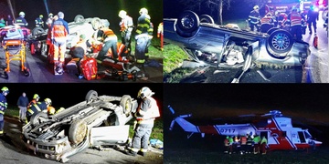 Opilý řidič měl vážnou dopravní nehodu