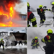 Požár v areálu Plzeňské teplárenské