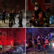 Požár v bytu Covid pozitivního pacienta