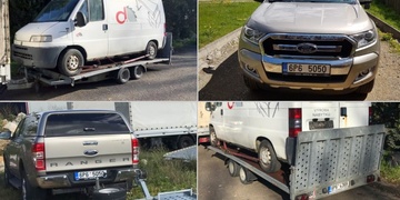Ukradl auto dokonce i s přívěsem
