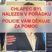 Pátrání po čtrnáctiletém Lukáši je ukončeno