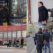 V centru Plzně zbili řidiče trolejbusu