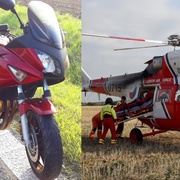 Vážná nehoda motorkáře