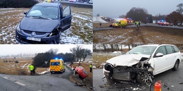 Střet tří osobních vozů