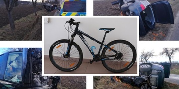 Není to vaše kolo? Pachatel ho ukradl a pak vystřídal za auto, se kterým později havaroval