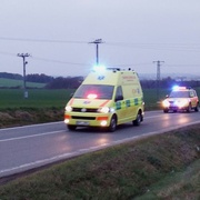 Vážná dopravní nehoda dvou vozidel ve Všerubech
