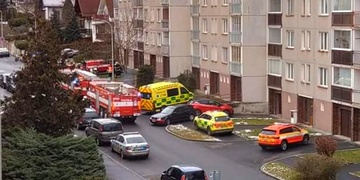 Požár sklepů bytového domu