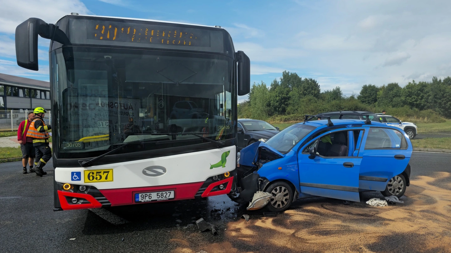 Emergency vehicles at the scene