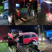 Auto v kolejišti, pervitin v kapse a zastavila ho až střelba