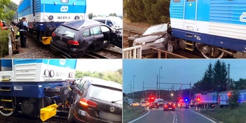 Střet auta s vlakem - aktualizováno