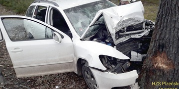 Dopravní nehoda na hlavním tahu z Plzně na Plasy