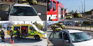 Sražená chodkyně na Lochotíně