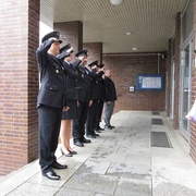Policisté během povstání v Plzni