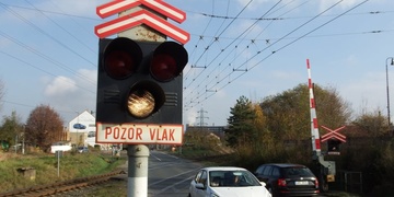 Nahlášená porucha železničního přejezdu na Domažlické