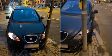 "Prosím o pomoc, řidič zlatého Fordu mě vytlačil ze silnice!"