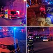 Střet dvou aut v Plzni na Borech