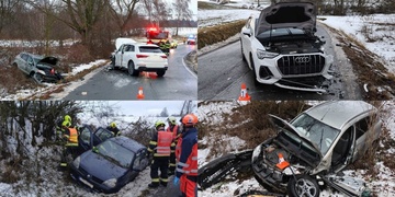 Dvě dopravní nehody během několika minut