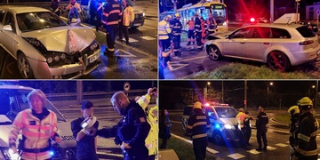 Noční opilecká nehoda "vtipného" mladíka
