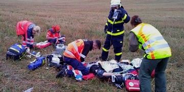 Vážná nehoda motorkáře u Olympie v Plzni