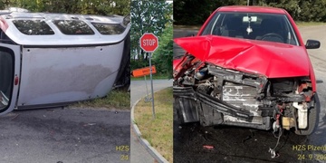 Nepozorná řidička na stopce smetla auto ze silnice