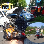 Motorkář zemřel poté, co mu mladá řidička nedala přednost