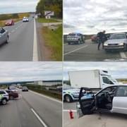Zfetovaného řidiče na dálnici zastavila až střelba a PIT manévr