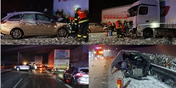 Dvě nehody na dálnici D5 výrazně zkomplikovaly dopravu