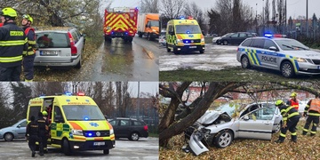 Dopravní nehoda v Lobezské ulici