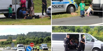 31 uprchlíků zadrženo u Heřmanovy Hutě