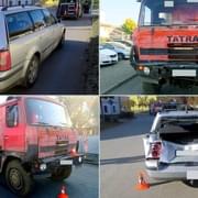 Těžce opilý řidič s Tatrou zdemoloval auto mladé řidičky