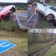 Těžce opilý řidič vyletěl z vozovky a po neuvěřitelných 170 metrech narazil do svodidel