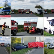 Kamion smetl osobní auto
