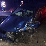 Ranní střet auta s kamionem