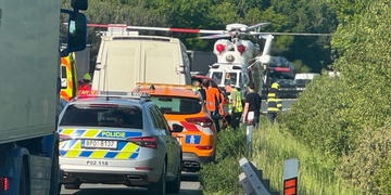 Vážná dopravní nehoda na dálnici D5 ve směru na Plzeň