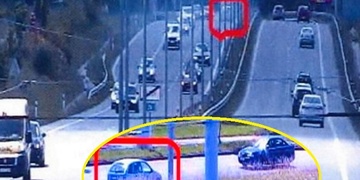 Senior vzal kruhový objezd u Makra protisměrem