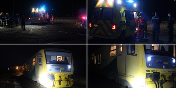 Vlak v noci srazil muže