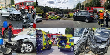 Vážná nehoda ve Skvrňanech, na místě je více zraněných