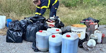 Nebezpečné chemikálie s pozůstatky po výrobě pervitinu