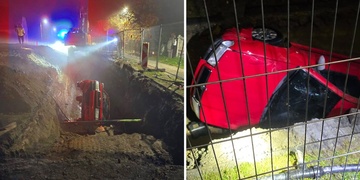 Silně opilý řidič skončil s vozidlem ve výkopu