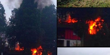 Rozsáhlý požár na Radosti