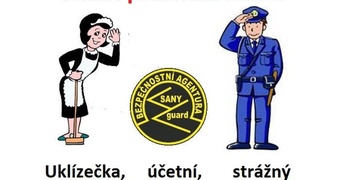 Přijmeme strážné, uklízečky i mzdovou účetní – NÁSTUP IHNED