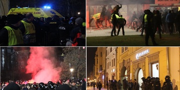 Fanoušci Dinama rozpoutali u stadionu válku