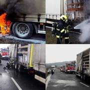 Požár nákladního vozu