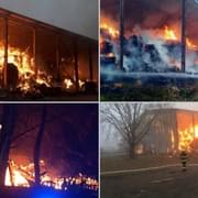 Hasiči bojují s rozsáhlým požárem