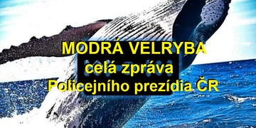 Modrá velryba - Policie ČR varuje