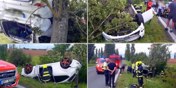 Auto plné mládeže narazilo do stromu