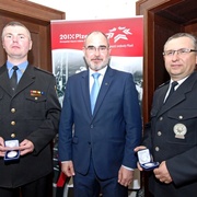 Primátor poděkoval Policii ČR i Městské policii Plzeň za Slavnosti svobody a ocenil oba velitele opatření