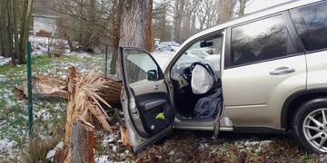 Po střetu se stromem byl muž transportován do nemocnice